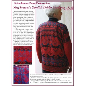 Preview of the knitting instructions for Meg Swansen's Swedish Delsbo Cardigan Sweater