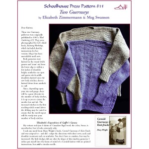 Preview of knitting instructions for Two Guernseys pullover sweaters by Elizabeth Zimmermann and Meg Swansen