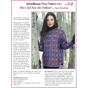 Preview of the Shirt Tail Fair Isle Pullover sweater by Ann Feitelson