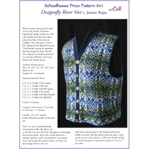 Preview of knitting instructions for the Dragonfly River Vest