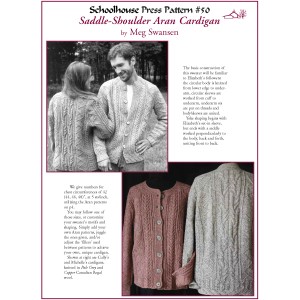 Preview of knitting instructions for the Saddle-Shoulder Aran Cardigan by Meg Swansen